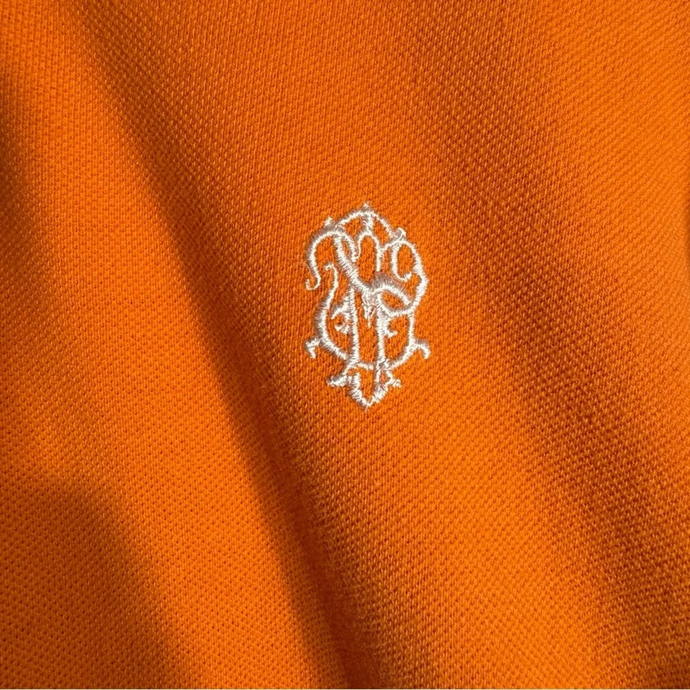 South Pole Orange Polo Shirt Mens Med Cotton Short Sleeve Urban Hip Hop Skater
